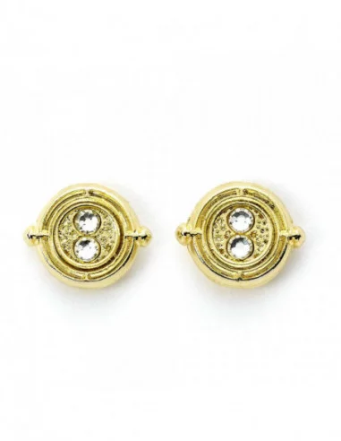 Harry Potter Pendientes Time Turner (bañado en oro)