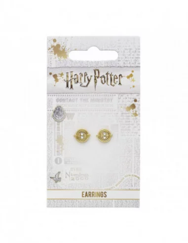 Harry Potter Pendientes Time Turner (bañado en oro)