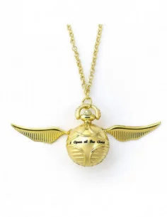 Harry Potter Collar con reloj Snitch dorada (chapado en oro) 2