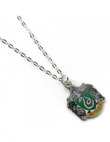 Harry Potter Collar con Colgante Slytherin (bañado en plata)