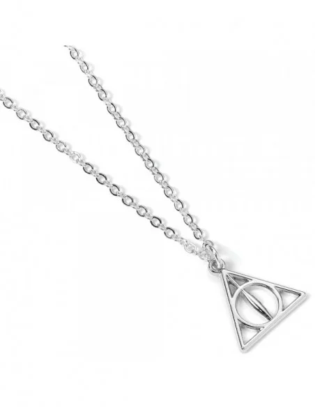 Harry Potter Collar con Colgante Deathly Hallows (bañado en plata)