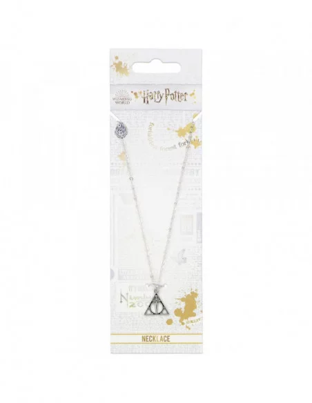 Harry Potter Collar con Colgante Deathly Hallows (bañado en plata)