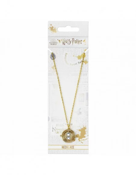 Harry Potter Collar con Colgante Fixed Time Turner (bañado en oro)