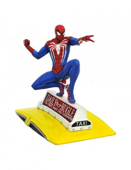 Spider-Man 2018 Marvel Video Game Gallery Estatua Spider-Man on Taxi 23 cm