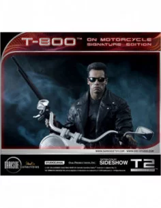 Terminator 2: el juicio final Estatua 1/4 T-800 on Motorcycle Signature Edition Sideshow Exclusive 50 cm 2