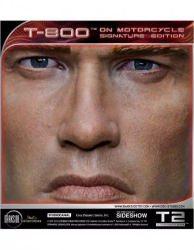 Terminator 2: el juicio final Estatua 1/4 T-800 on Motorcycle Signature Edition Sideshow Exclusive 50 cm