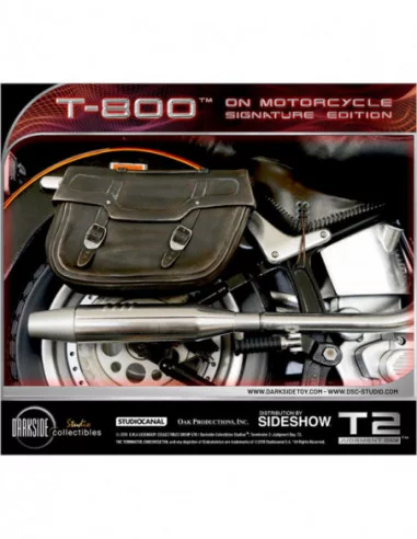Terminator 2: el juicio final Estatua 1/4 T-800 on Motorcycle Signature Edition Sideshow Exclusive 50 cm