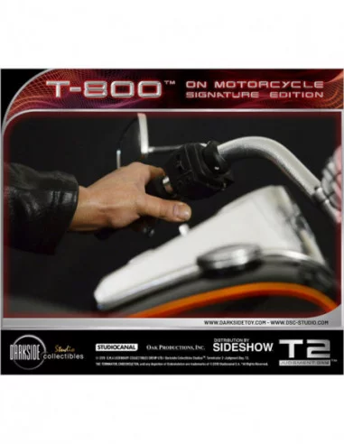 Terminator 2: el juicio final Estatua 1/4 T-800 on Motorcycle Signature Edition Sideshow Exclusive 50 cm