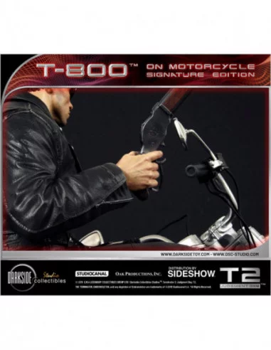 Terminator 2: el juicio final Estatua 1/4 T-800 on Motorcycle Signature Edition Sideshow Exclusive 50 cm