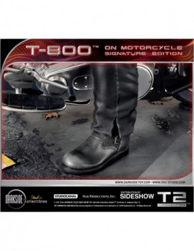 Terminator 2: el juicio final Estatua 1/4 T-800 on Motorcycle Signature Edition Sideshow Exclusive 50 cm