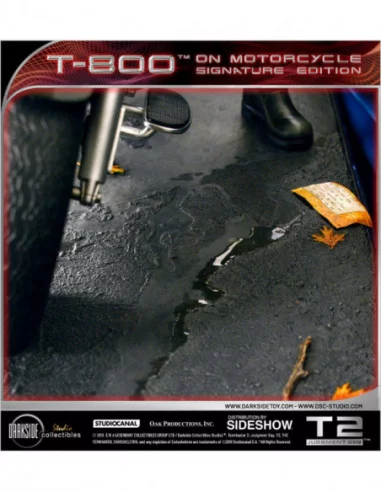 Terminator 2: el juicio final Estatua 1/4 T-800 on Motorcycle Signature Edition Sideshow Exclusive 50 cm