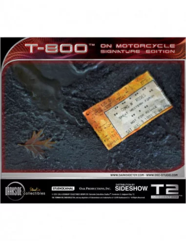 Terminator 2: el juicio final Estatua 1/4 T-800 on Motorcycle Signature Edition Sideshow Exclusive 50 cm