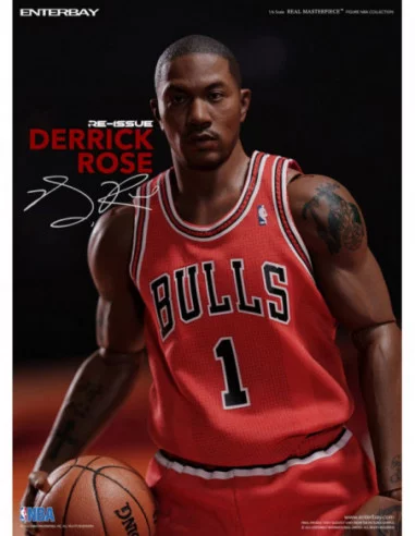 NBA Collection Figura Real Masterpiece 1/6 Derrick Rose Limited Retro Edition 30 cm
