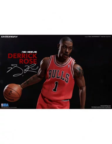 NBA Collection Figura Real Masterpiece 1/6 Derrick Rose Limited Retro Edition 30 cm