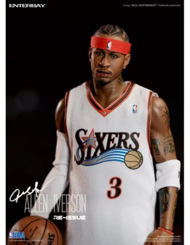 NBA Collection Figura Real Masterpiece 1/6 Allen Iverson Limited Retro Edition 30 cm