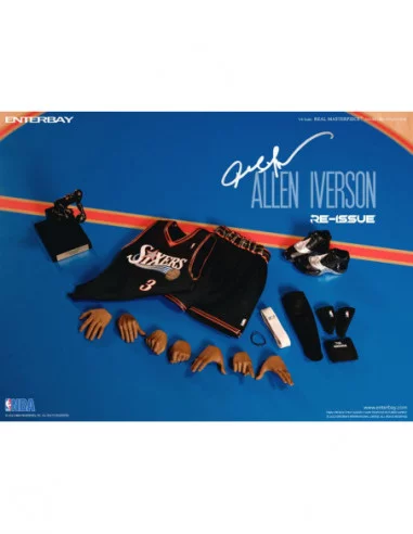 NBA Collection Figura Real Masterpiece 1/6 Allen Iverson Limited Retro Edition 30 cm