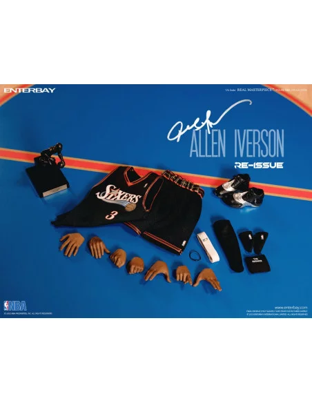 NBA Collection Figura Real Masterpiece 1/6 Allen Iverson Limited Retro Edition 30 cm