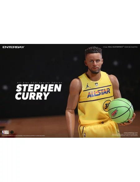 NBA Collection Figura Real Masterpiece 1/6 Stephen Curry All Star 2021 Special Edition 30 cm NBA Collection Figura Real Masterpiece 1/6 Stephen Curry All Star 2021 Special Edition 30 cm