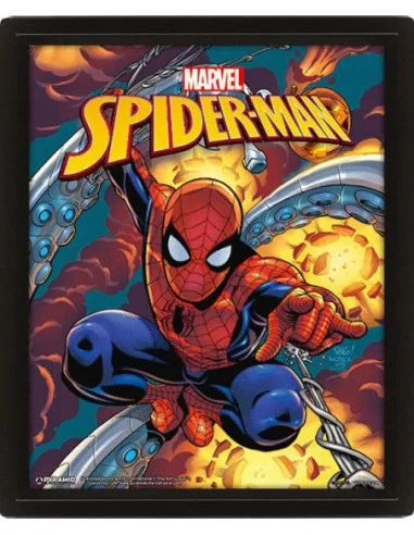 Marvel Set de 3 Pósteres Efecto 3D Enmarcado Spider-Man 26 x 20 cm (3)