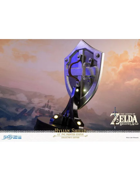 The Legend of Zelda Breath of the Wild Estatua PVC Hylian Shield Collector's Edition 29 cm