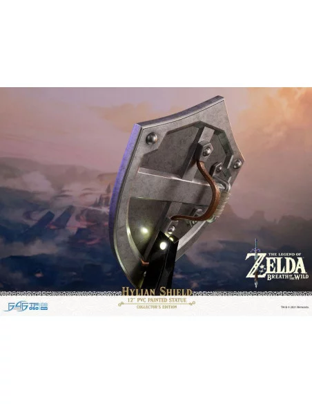 The Legend of Zelda Breath of the Wild Estatua PVC Hylian Shield Collector's Edition 29 cm