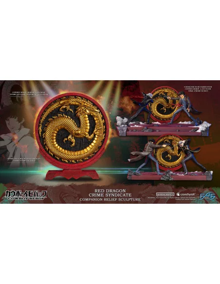 Cowboy Bebop Escultura Red Dragon Crime Syndicate Companion Relief 35 cm Cowboy Bebop Escultura Red Dragon Crime Syndicate Companion Relief 35 cm