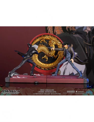 Cowboy Bebop Escultura Red Dragon Crime Syndicate Companion Relief 35 cm