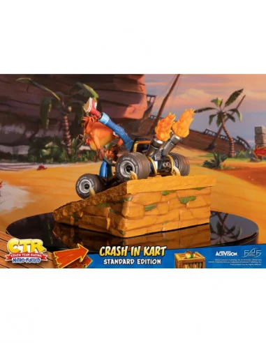 Crash Team Racing Nitro-Fueled Estatua Crash in Kart 31 cm