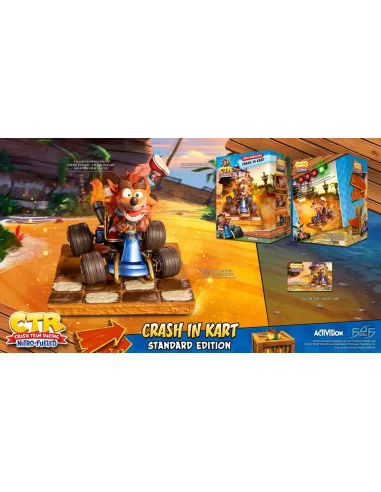 Crash Team Racing Nitro-Fueled Estatua Crash in Kart 31 cm