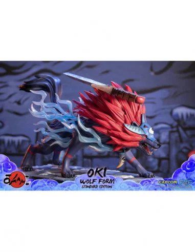 Okami Estatua Oki (Wolf Form) 35 cm