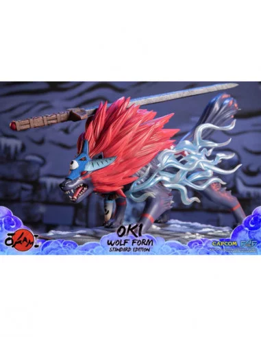 Okami Estatua Oki (Wolf Form) 35 cm
