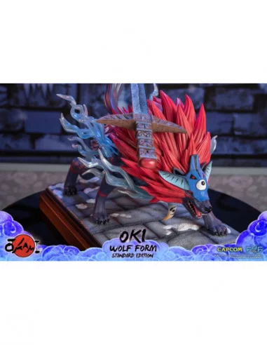 Okami Estatua Oki (Wolf Form) 35 cm