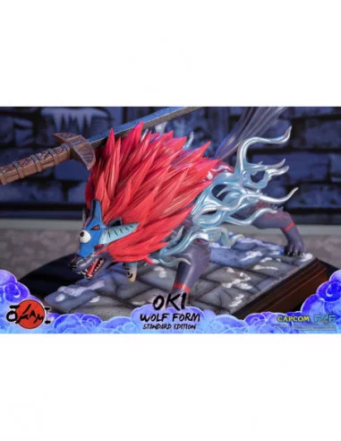 Okami Estatua Oki (Wolf Form) 35 cm