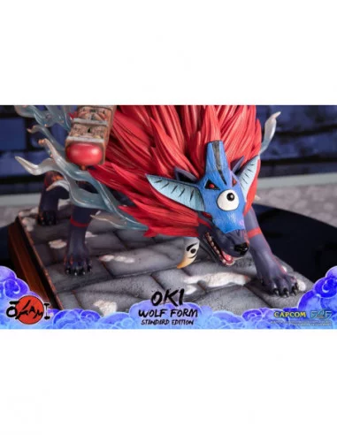 Okami Estatua Oki (Wolf Form) 35 cm