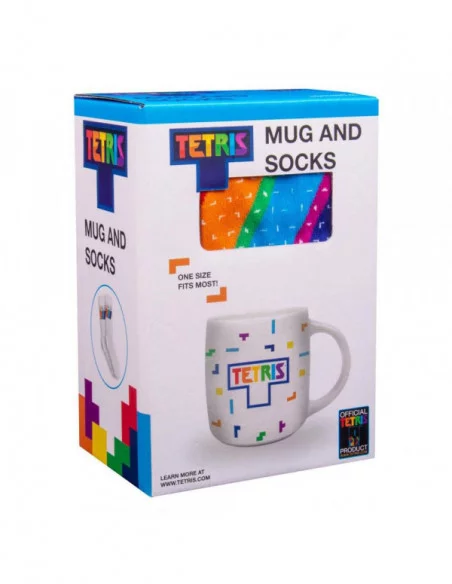 Tetris Taza y Calcetines Set Tetriminos