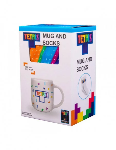 Tetris Taza y Calcetines Set Tetriminos