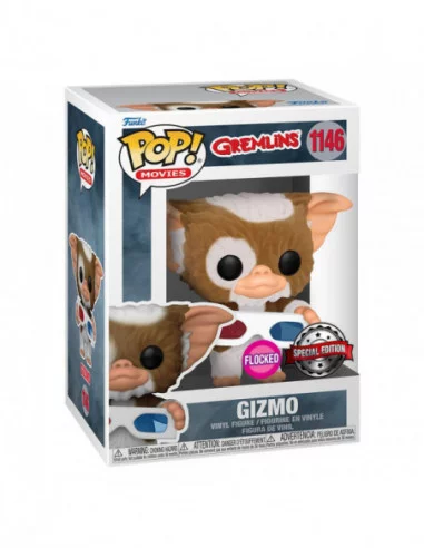 Gremlins Figura POP! Movies Vinyl (Exc) Gremlin with 3D Glasses Flocked 9 cm