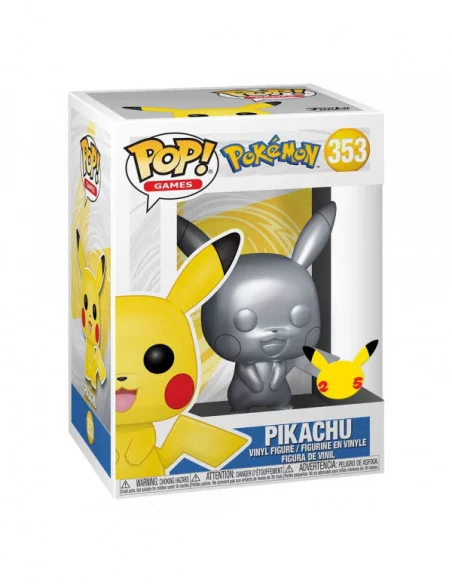 Pokémon POP! Games Vinyl Figura Pikachu Silver Edition 9 cm