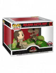 Jurassic Park POP! Moment Vinyl Figura Muldoon Raptor Hunt 9 cm 2