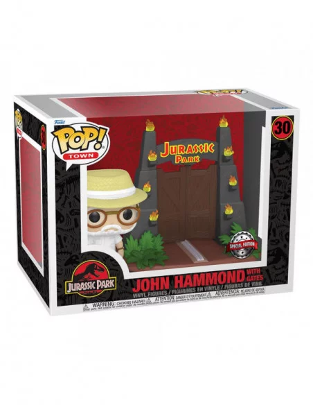 Jurassic Park POP! Town Vinyl Figura John Hammond with Gates 9 cm Jurassic Park POP! Town Vinyl Figura John Hammond with Gates 9 cm