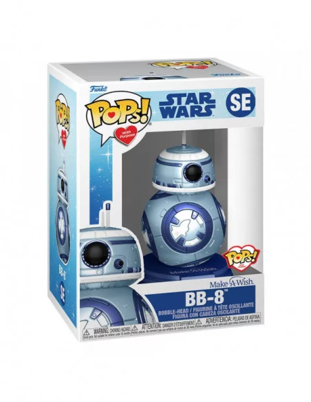 Star Wars Make a Wish 2022 Figura POP! Star Wars Vinyl BB-8 (Metallic) 9 cm