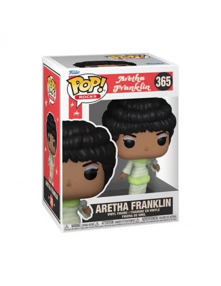 Aretha Franklin POP! Rocks Vinyl Figura Green Dress 9 cm