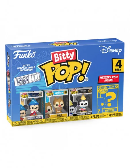 Disney Pack de 4 Figuras Bitty POP! Vinyl Sorcerer Mickey 2,5 cm Disney Pack de 4 Figuras Bitty POP! Vinyl Sorcerer Mickey 2,5 cm