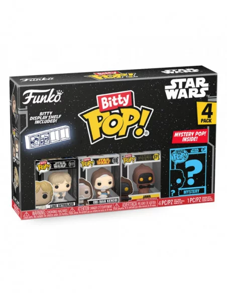 Star Wars Pack de 4 Figuras Bitty POP! Vinyl Luke 2,5 cm Star Wars Pack de 4 Figuras Bitty POP! Vinyl Luke 2,5 cm