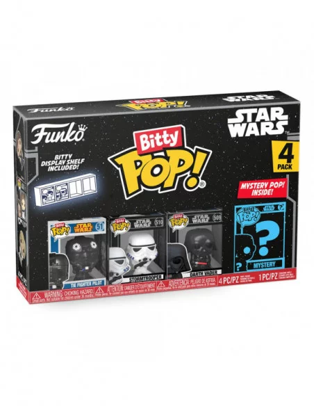 Star Wars Pack de 4 Figuras Bitty POP! Vinyl Darth Vader 2,5 cm Star Wars Pack de 4 Figuras Bitty POP! Vinyl Darth Vader 2,5 cm
