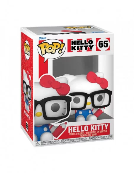 Hello Kitty Figura POP! Sanrio Vinyl Hello Kitty Nerd 9 cm