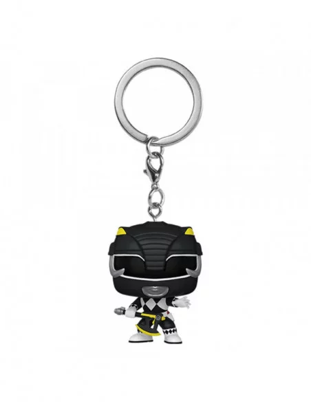 Power Rangers 30th Llaveros Pocket POP! Vinyl Black Ranger 4 cm Expositor (12)
