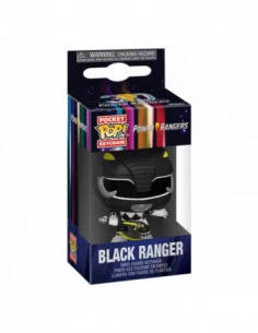 Power Rangers 30th Llaveros Pocket POP! Vinyl Black Ranger 4 cm Expositor (12) 2