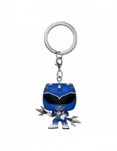 Power Rangers 30th Llaveros Pocket POP! Vinyl Blue Ranger 4 cm Expositor (12)