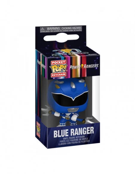 Power Rangers 30th Llaveros Pocket POP! Vinyl Blue Ranger 4 cm Expositor (12)